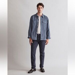 NEW Madewell Garment-Dyed Slim W38 L32 Ink Navy Blue